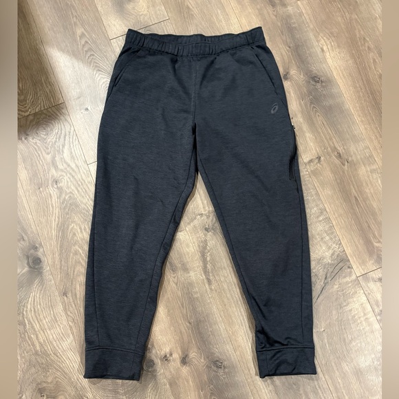 ASICS Men's Charcoal Joggers - Picture 1 of 2